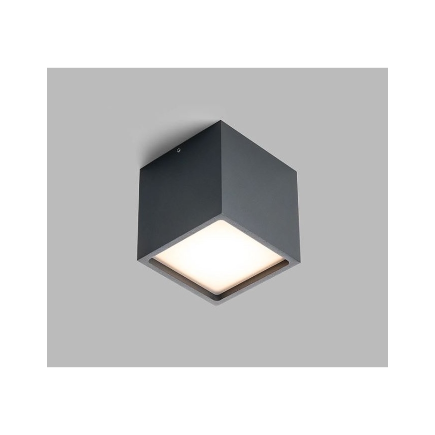 LED2 - Светодиодный уличный потолочный светильник CUBE LED/12W/230V IP54 антрацит
