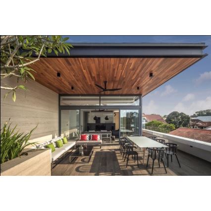 LED2 - Светодиодный уличный потолочный светильник CUBE LED/12W/230V IP54 антрацит