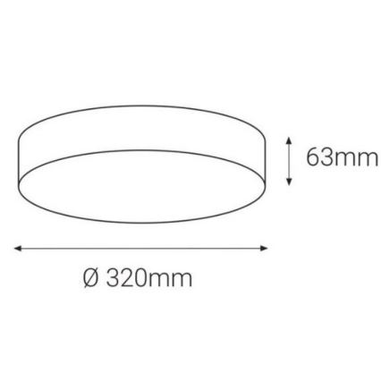 LED2 - Светодиодный уличный потолочный светильник с датчиком DRUM LED/21W/230V IP65 3000K/4000K/6500K