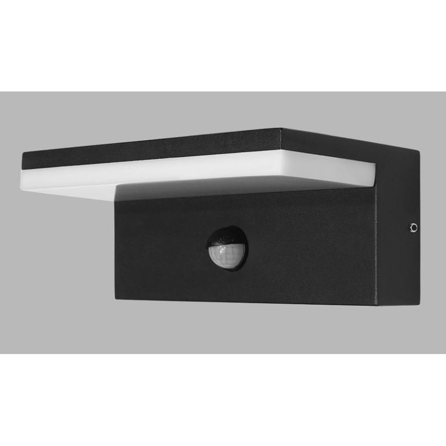 LED2 - Уличный светодиодный настенный светильник с датчиком HUGO LED/9W/230V IP54 3000K/4000K