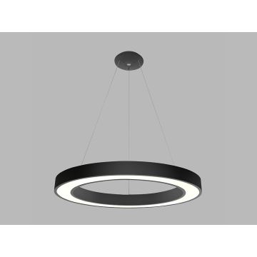 LED2 - Светодиодная подвесная люстра SATURN LED/80W/230V 3000K диаметр 80 см черная