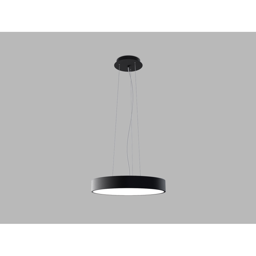 LED2 - Світлодіодна люстра на тросі MONO SLIM LED/30W/230V 3000K/4000K діам. 40 см чорна