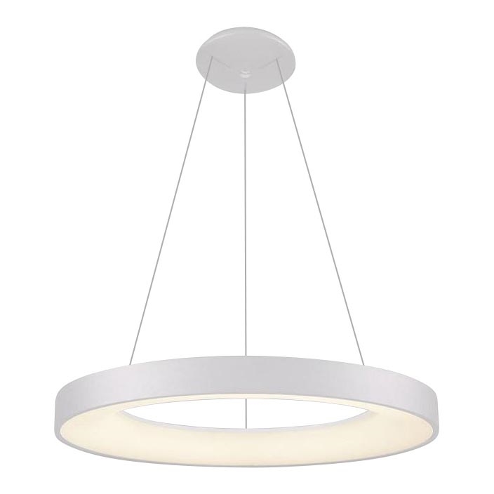 LED2 - Світлодіодна підвісна люстра BELLA LED/50W/230V 3000K діаметр 60 см біла