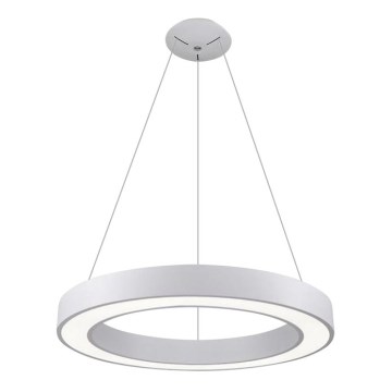 LED2 - Світлодіодна підвісна люстра SATURN LED/50W/230V 3000K діаметр 60 см біла
