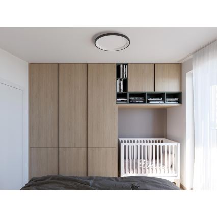 LED2 - Світлодіодний стельовий світильник BELLA LED/48W/230V 3000K/4000K чорний