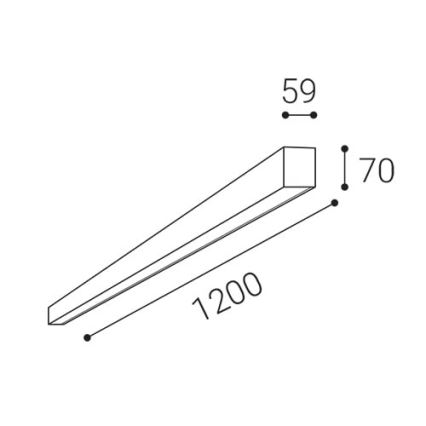 LED2 - Світлодіодний стельовий світильник NOLI LED/40W/230V 3000K/3500K/4000K білий