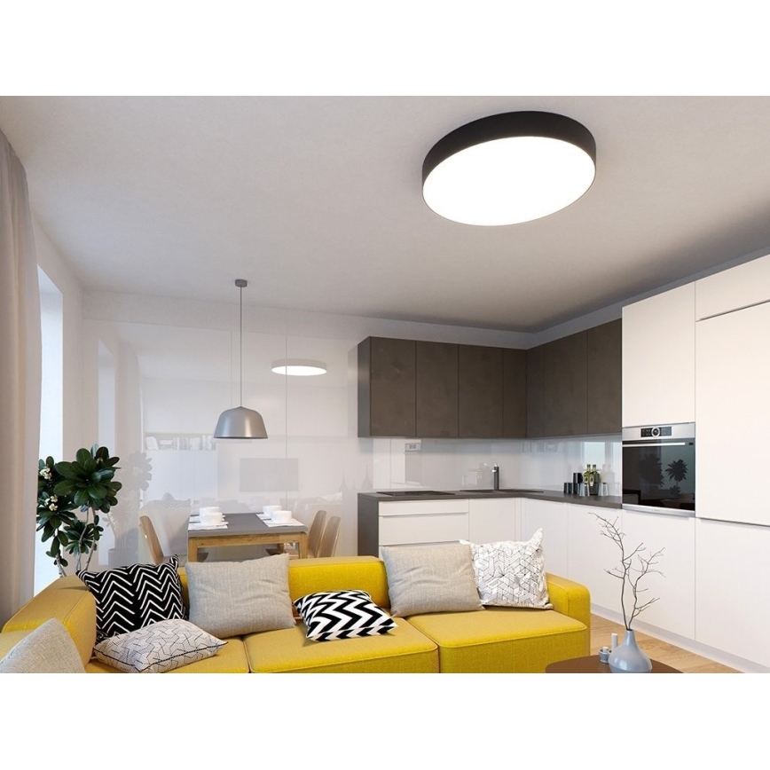 LED2 - Світлодіодний стельовий світильник з регулюванням яскравості MONO LED/100W/230V 3000K/4000K чорний