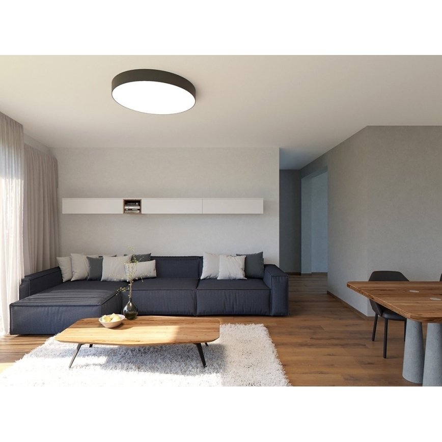 LED2 - Світлодіодний стельовий світильник з регулюванням яскравості MONO LED/100W/230V 3000K/4000K чорний