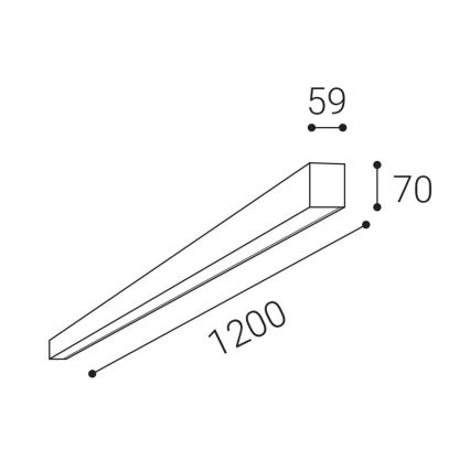 LED2 - Світлодіодний стельовий світильник з регулюванням яскравості NOLI LED/40W/230V 3000K/3500K/4000K білий