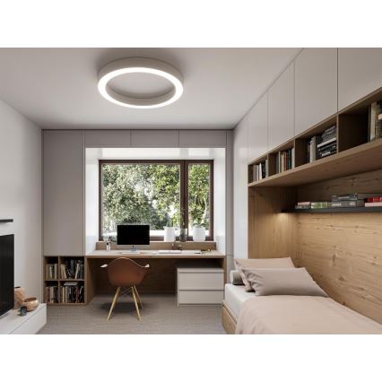 LED2 - Світлодіодний стельовий світильник з регулюванням яскравості SATURN LED/50W/230V 3000K/4000K білий