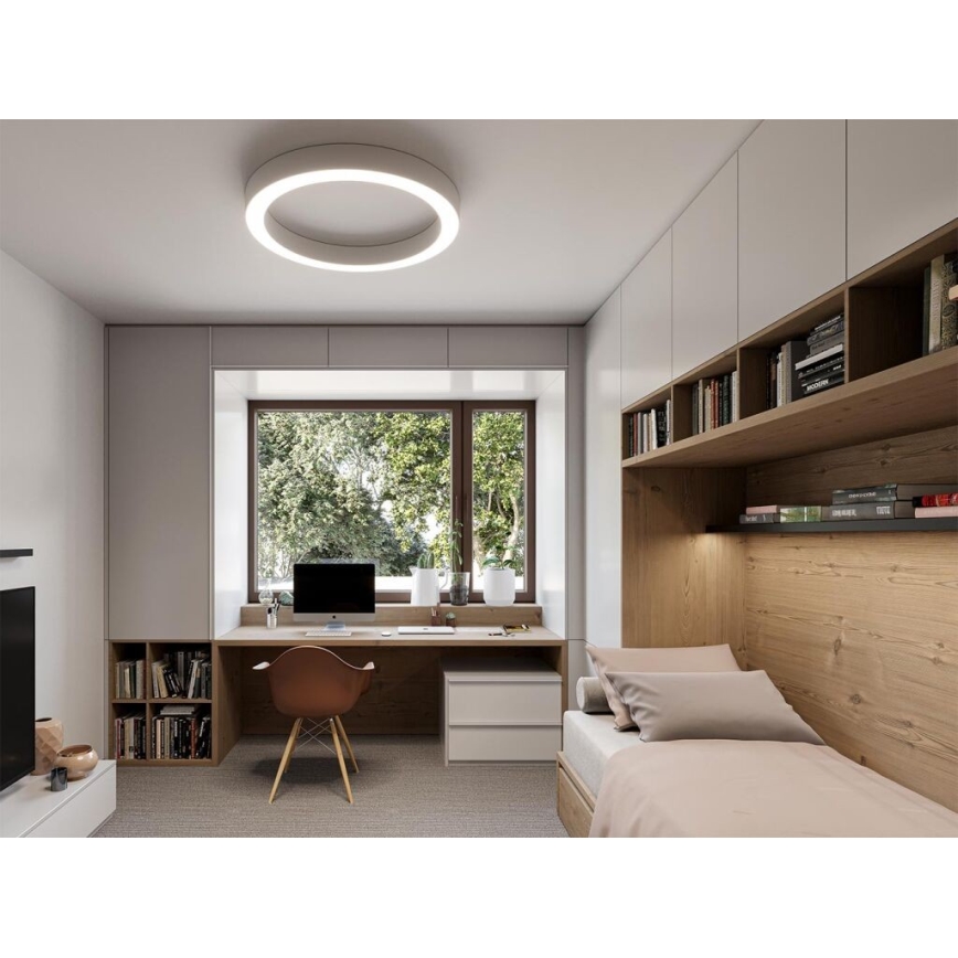 LED2 - Світлодіодний стельовий світильник з регулюванням яскравості SATURN LED/50W/230V 3000K/4000K білий