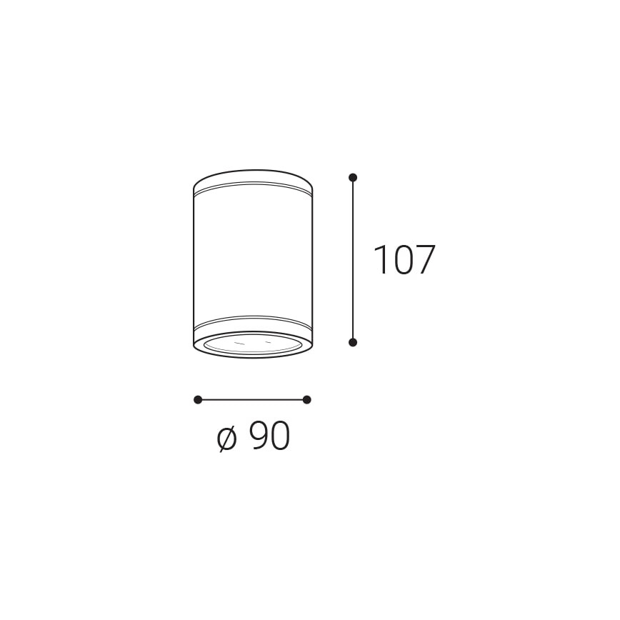 LED2 - Світлодіодний вуличний точковий світильник TUBO LED/10W/230V IP65 3000K/4000K/5700K чорний