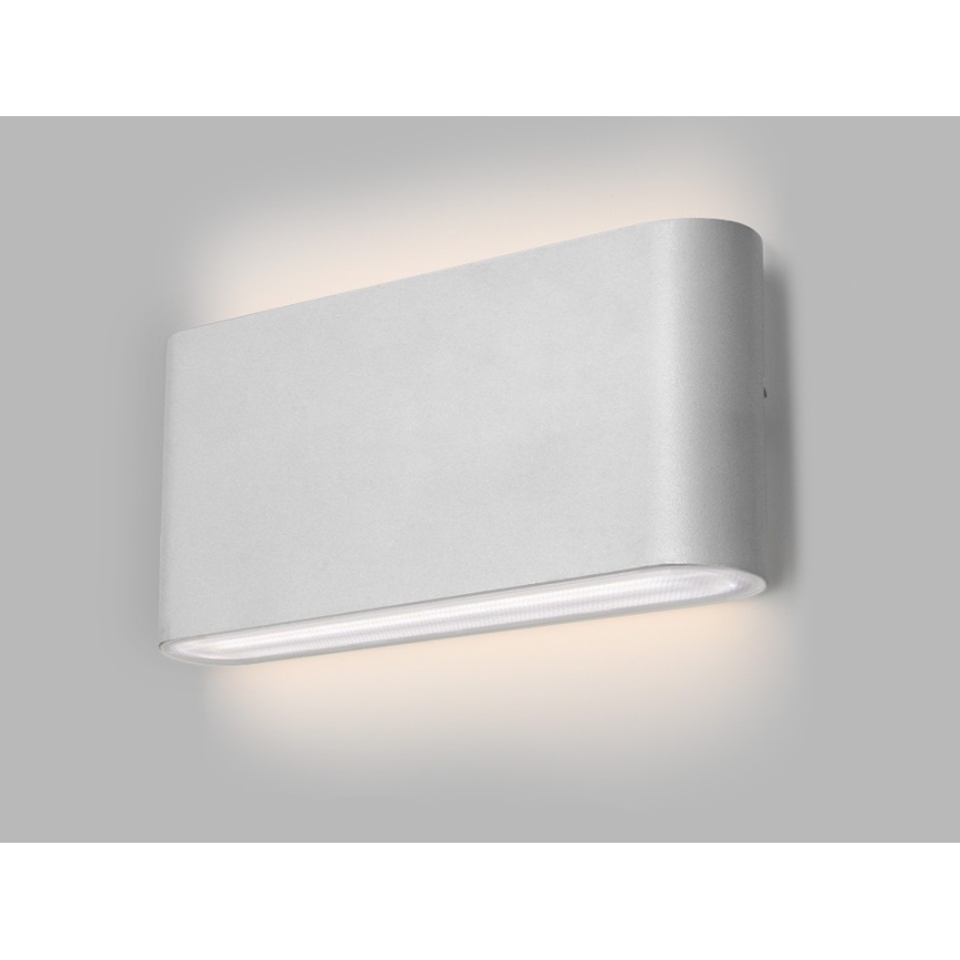 LED2 - Уличный светодиодный настенный светильник FLAT 2xLED/5W/230V IP65