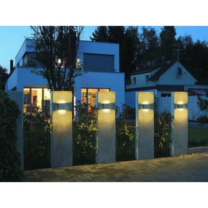 LED2 - Вуличний настінний LED світильник FLAT 2xLED/5W/230V IP65