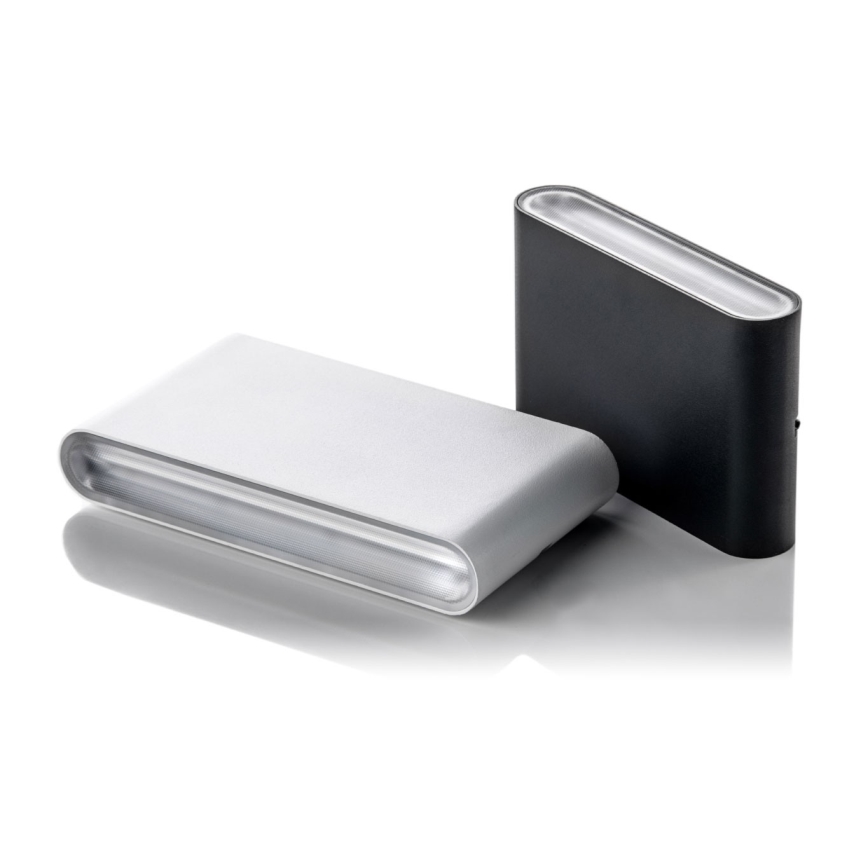 LED2 - Вуличний світлодіодний настінний світильник FLAT 2xLED/3W/230V IP65 3000K/4000K/5700K білий