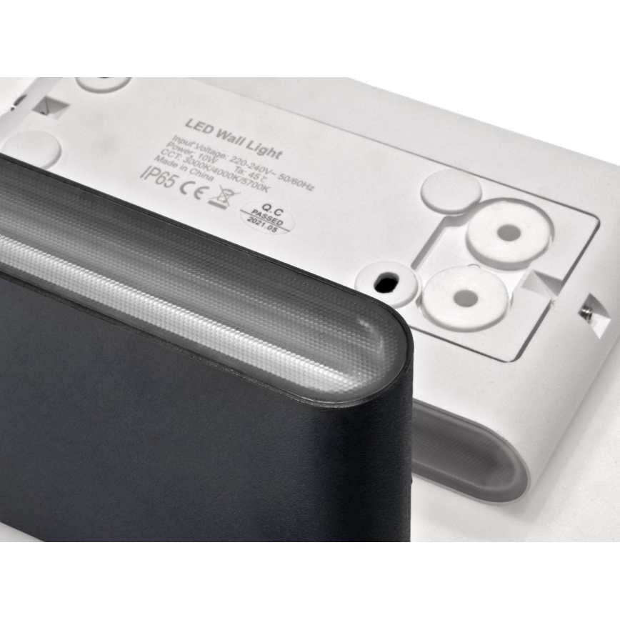 LED2 - Вуличний світлодіодний настінний світильник FLAT 2xLED/3W/230V IP65 3000K/4000K/5700K білий