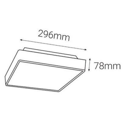 LED2 - Вуличний LED світильник з датчиком SOLO  LED/16W/230V 3000/4000/6500K IP65