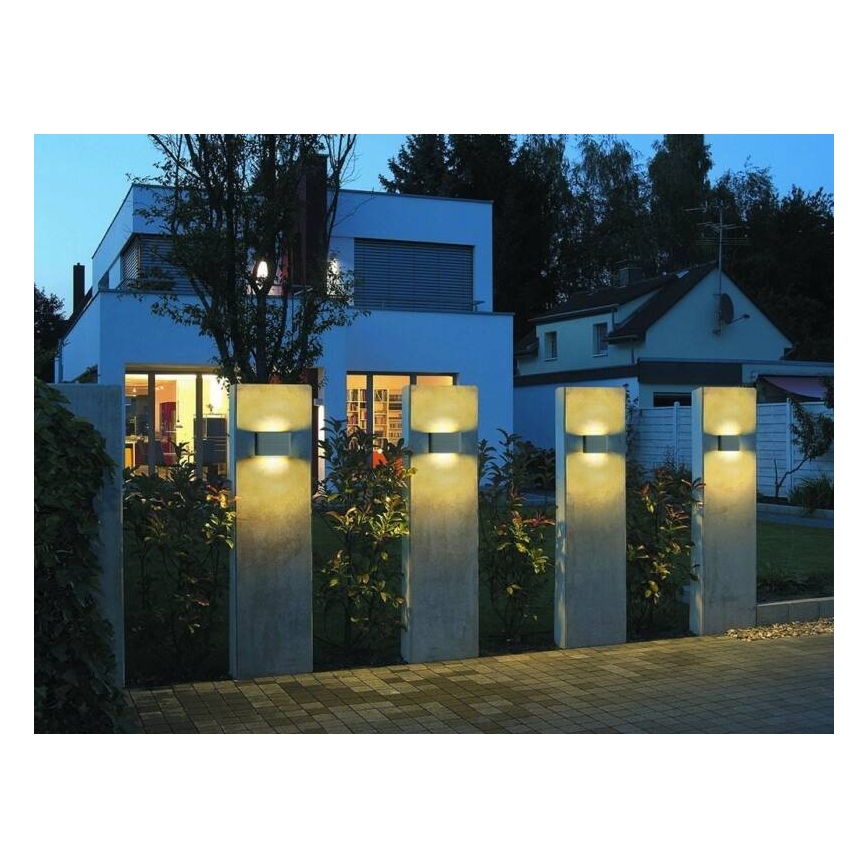 LED2 - Вуличний настінний LED світильник FLAT 2xLED/5W/230V IP65