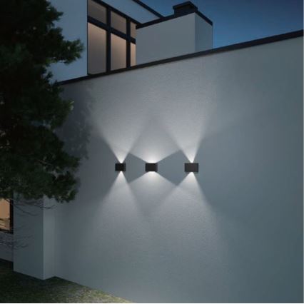 LED2 - Вуличний світлодіодний настінний світильник BLADE 2xLED/12W/230V IP54