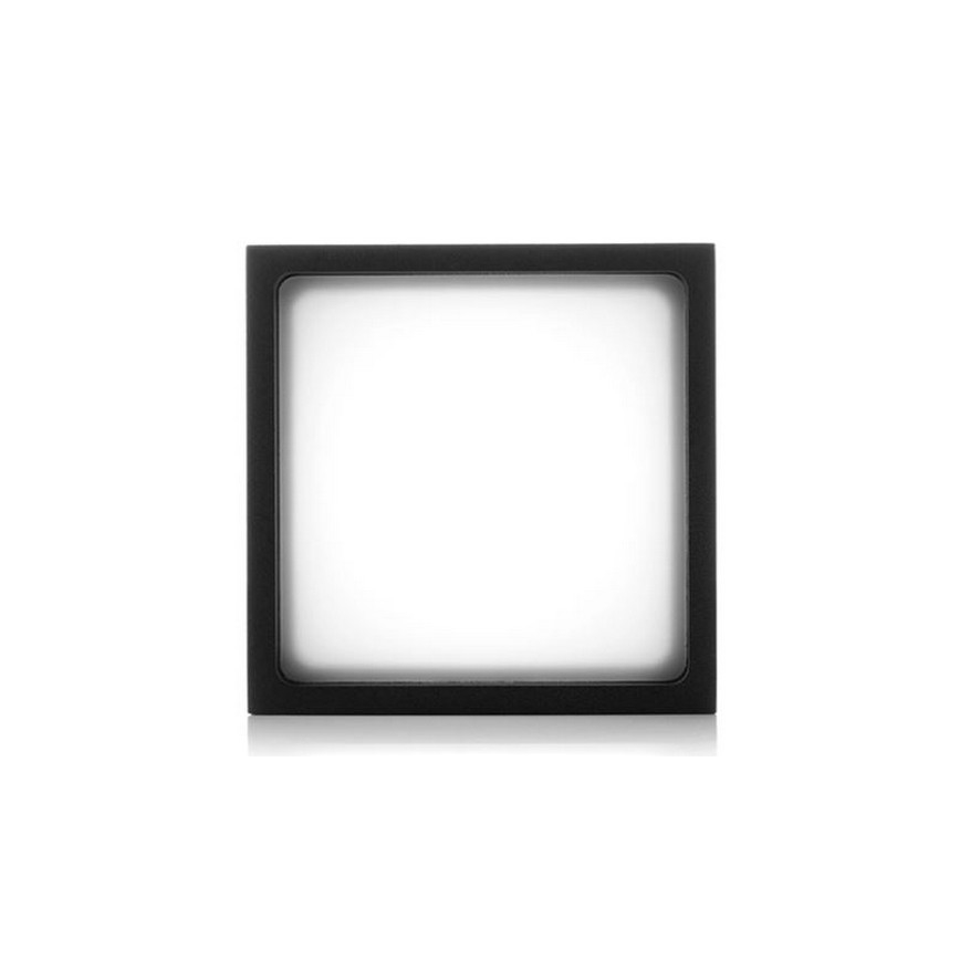 LED2 - Вуличний світлодіодний стельовий світильник CUBE LED/12W/230V антрацит IP54