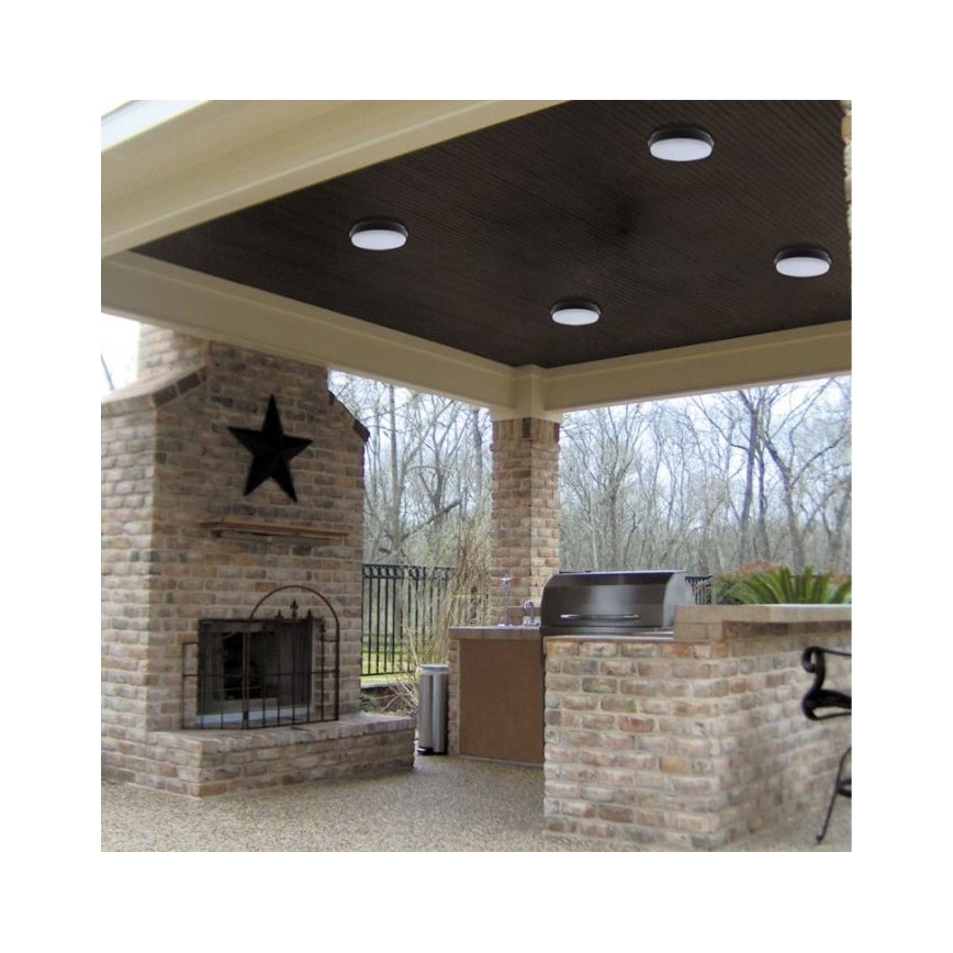 LED2 - Вуличний світлодіодний стельовий світильник LUNA LED/25W/230V  IP54 круглий