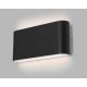 LED2 - Вуличний світлодіодний настінний світильник FLAT 2xLED/5W/230V IP65 3000K/4000K/5700K чорний