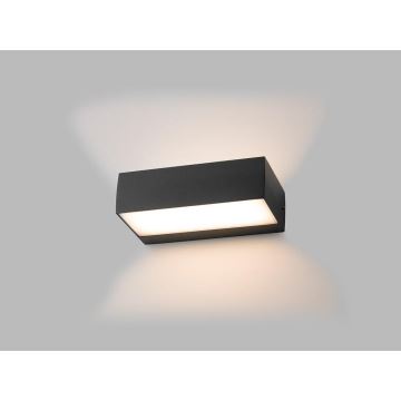 LED2 - Вуличний світлодіодний настінний світильник KVADER LED/9W/230V IP54