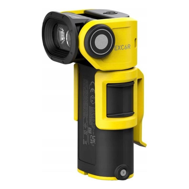 Ledlenser EXC6R - LED димований акумуляторний ліхтар з зарядною станцією LED/1900 mAh IP68 300 lm 10 h жовтий