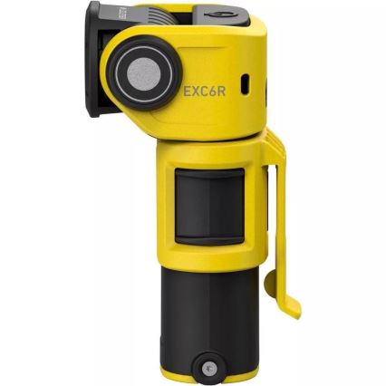 Ledlenser EXC6R - диммируемый аккумуляторный LED-фонарь с зарядной станцией, 1900 мА·ч, IP68, 300 лм, 10 ч, жёлтый