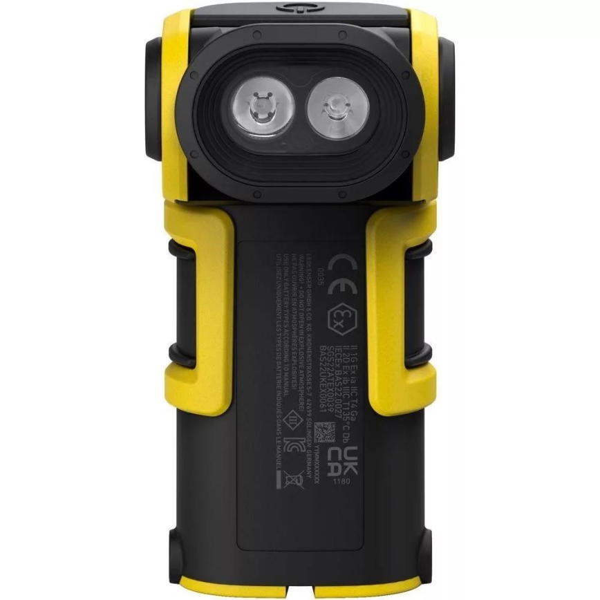 Ledlenser EXC6R - диммируемый аккумуляторный LED-фонарь с зарядной станцией, 1900 мА·ч, IP68, 300 лм, 10 ч, жёлтый