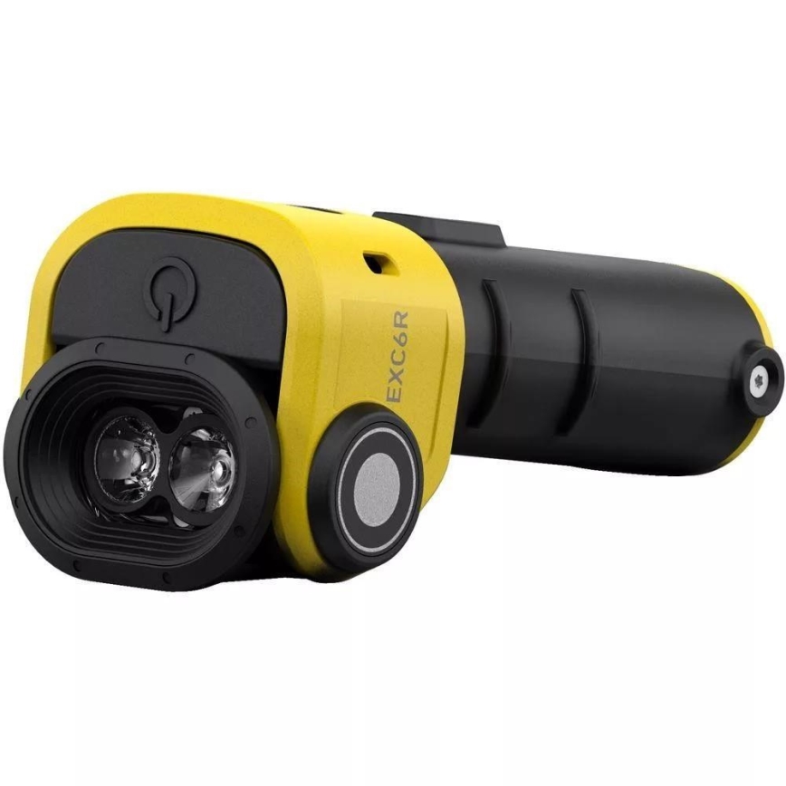 Ledlenser EXC6R - диммируемый аккумуляторный LED-фонарь с зарядной станцией, 1900 мА·ч, IP68, 300 лм, 10 ч, жёлтый