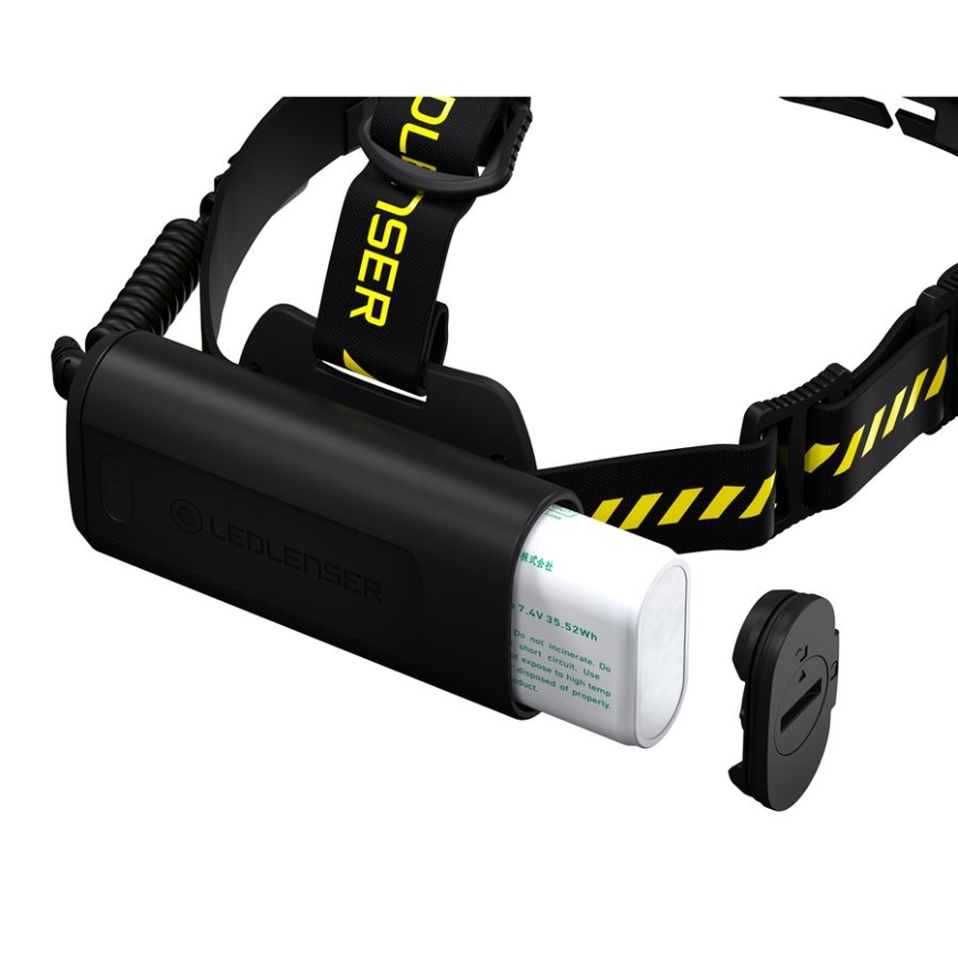 Ledlenser H15R WORK - акумуляторний налобний ліхтар з регулюванням яскравості LED/4800 mAh IP67 2500 лм 70 год чорний