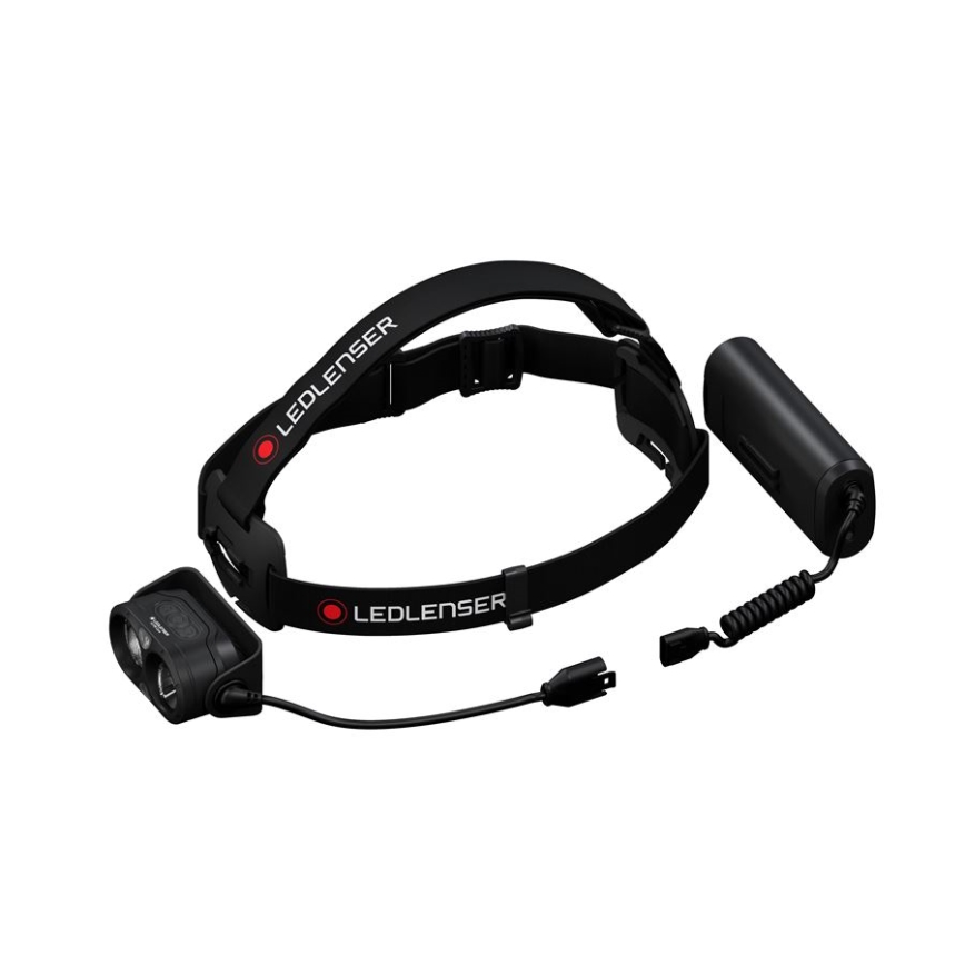 Ledlenser H19R CORE - диммируемый перезаряжаемый светодиодный налобный фонарь с аккумулятором 4800 mAh, класс защиты IP67, 3500 лм, 20 ч работы, чёрный