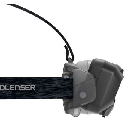 Ledlenser HF8R Core - налобний ліхтар LED з регулюванням яскравості, перезаряджуваний, 2000 мА·год, IP68, 800 лм, до 60 годин, сірий