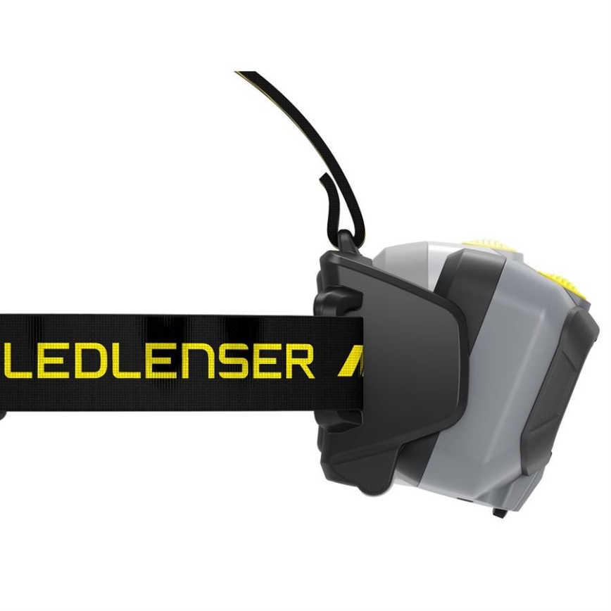 Ledlenser HF8R Work - перезаряджуваний налобний LED-ліхтар з регульованою яскравістю, акумулятор 3700 mAh, IP68, 1600 лм, 90 год, чорний