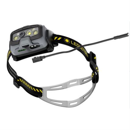 Ledlenser HF8R Work - перезаряджуваний налобний LED-ліхтар з регульованою яскравістю, акумулятор 3700 mAh, IP68, 1600 лм, 90 год, чорний