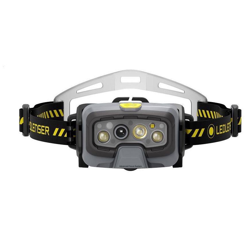 Ledlenser HF8R Work - перезаряджуваний налобний LED-ліхтар з регульованою яскравістю, акумулятор 3700 mAh, IP68, 1600 лм, 90 год, чорний