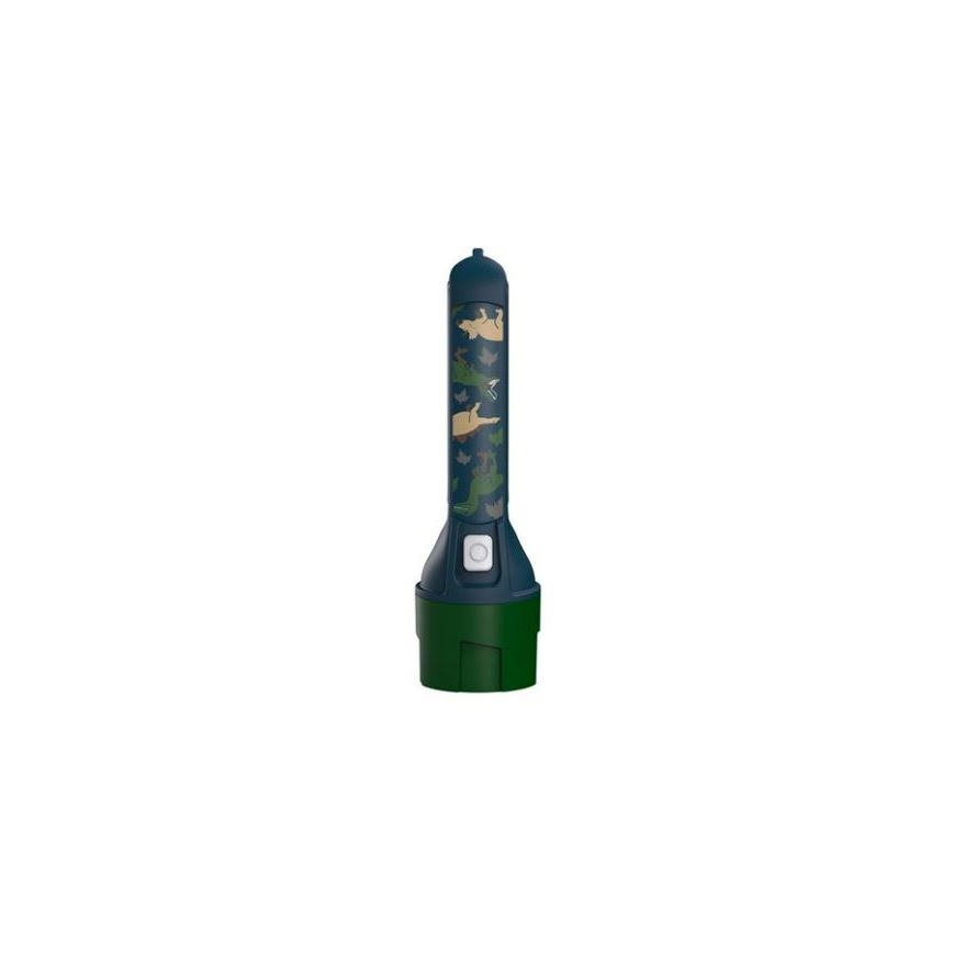 Ledlenser KIDBEAM4 DINO - Светодиодный детский фонарик с регулировкой яркости LED/2xAAA IP44 зелёный