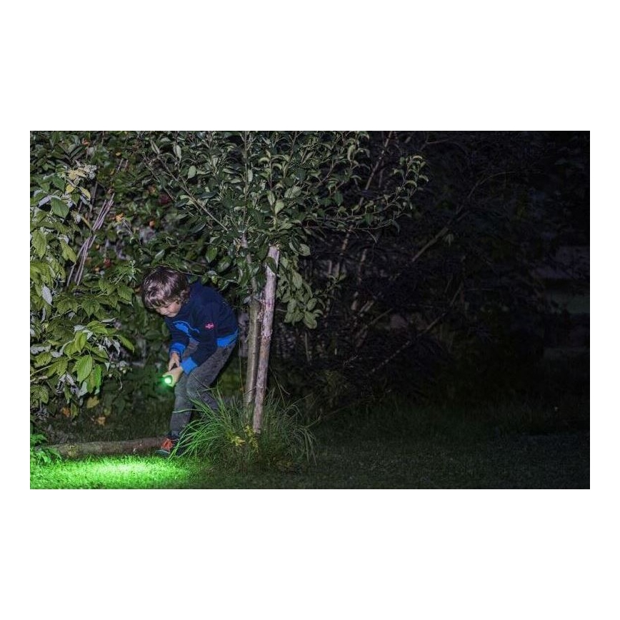 Ledlenser KIDBEAM4 DINO - світлодіодний дитячий ліхтарик з регульованою яскравістю LED/2xAAA IP44 зелений