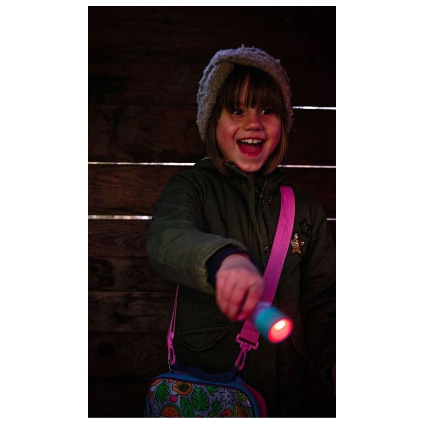 Ledlenser KIDBEAM4 RAINBOW - LED Детский фонарь с плавной регулировкой яркости LED/2xAAA IP44 фиолетовый