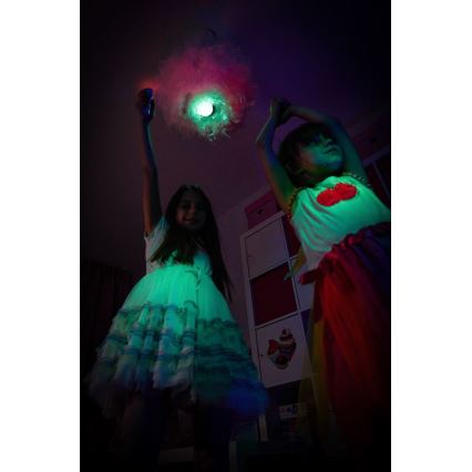 Ledlenser KIDCAMP6 DINO - переносная светодиодная лампа с регулировкой яркости, питание 3xAAA, степень защиты IP44, зелёная