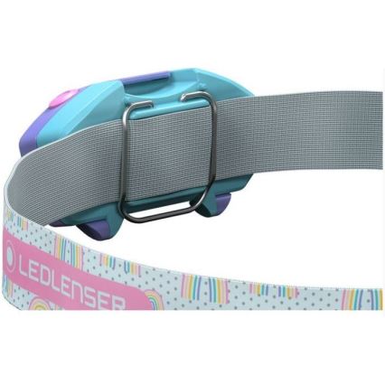 Ledlenser KIDLED2 RAINBOW - LED-налобный фонарь для детей с регулируемой яркостью LED/1xAAA IPX4 40 лм 20 ч фиолетовый
