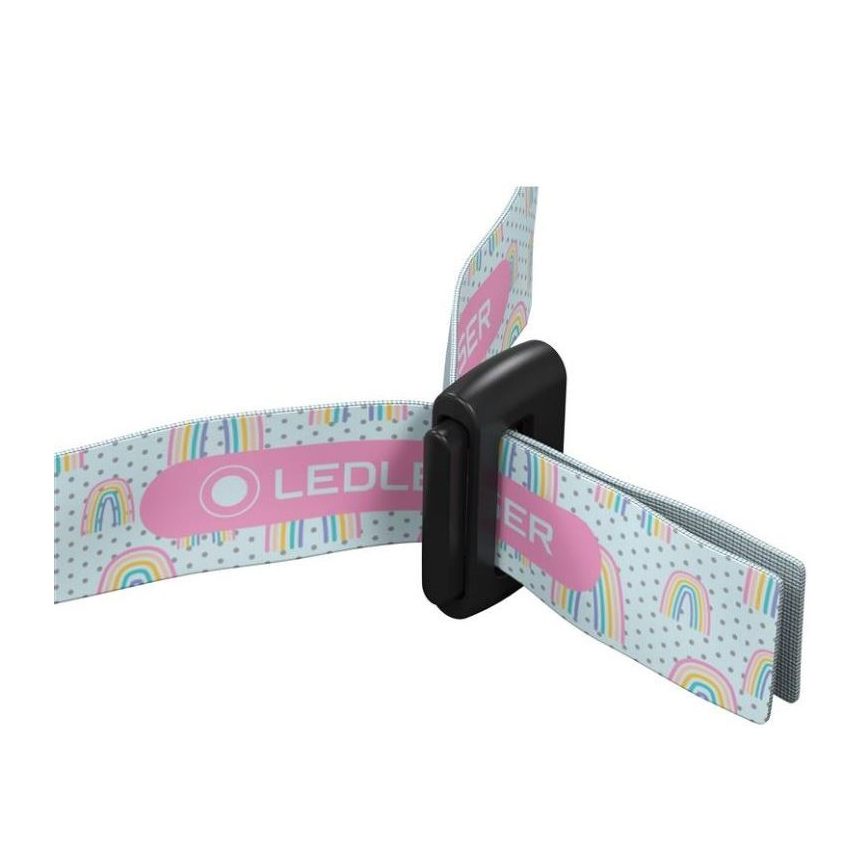 Ledlenser KIDLED2 RAINBOW - LED-налобный фонарь для детей с регулируемой яркостью LED/1xAAA IPX4 40 лм 20 ч фиолетовый