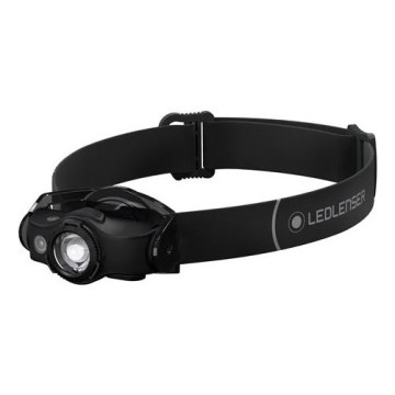 Ledlenser MH4 — налобний ліхтар з регулюванням яскравості, перезаряджувальний, LED, 750 mAh, IP54, 400 lm, 35 год, чорний