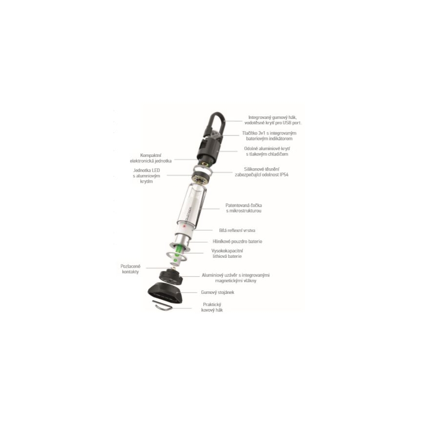 Ledlenser ML6 - аккумуляторный светодиодный фонарь с регулировкой яркости/3200 mAh IP54 750 лм