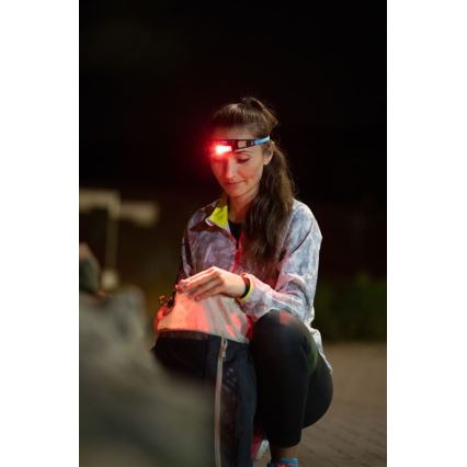Ledlenser NEO1R - перезаряжаемый налобный фонарь с регулировкой яркости, LED/730 mAh IP67 250 lm 15 h, синий