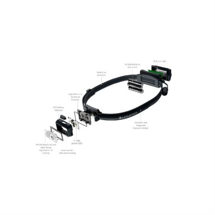 Ledlenser NEO3 - регульований світлодіодний налобний ліхтар LED/3xAAA IP54 400 лм 20 год чорний/білий