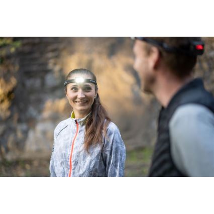 Ledlenser NEO5R - перезаряджуваний налобний світлодіодний ліхтар з регульованою яскравістю LED/1800 мА·год IP54 600 лм 35 год чорний/білий