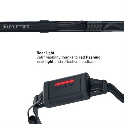 Ledlenser NEO5R - перезаряджуваний налобний світлодіодний ліхтар з регульованою яскравістю LED/1800 мА·год IP54 600 лм 35 год чорний/білий