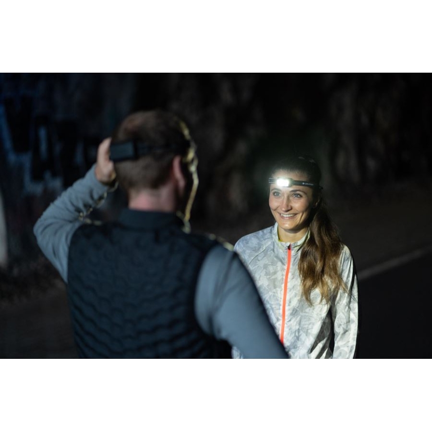 Ledlenser NEO5R - перезаряджуваний налобний світлодіодний ліхтар з регульованою яскравістю LED/1800 мА·год IP54 600 лм 35 год чорний/білий